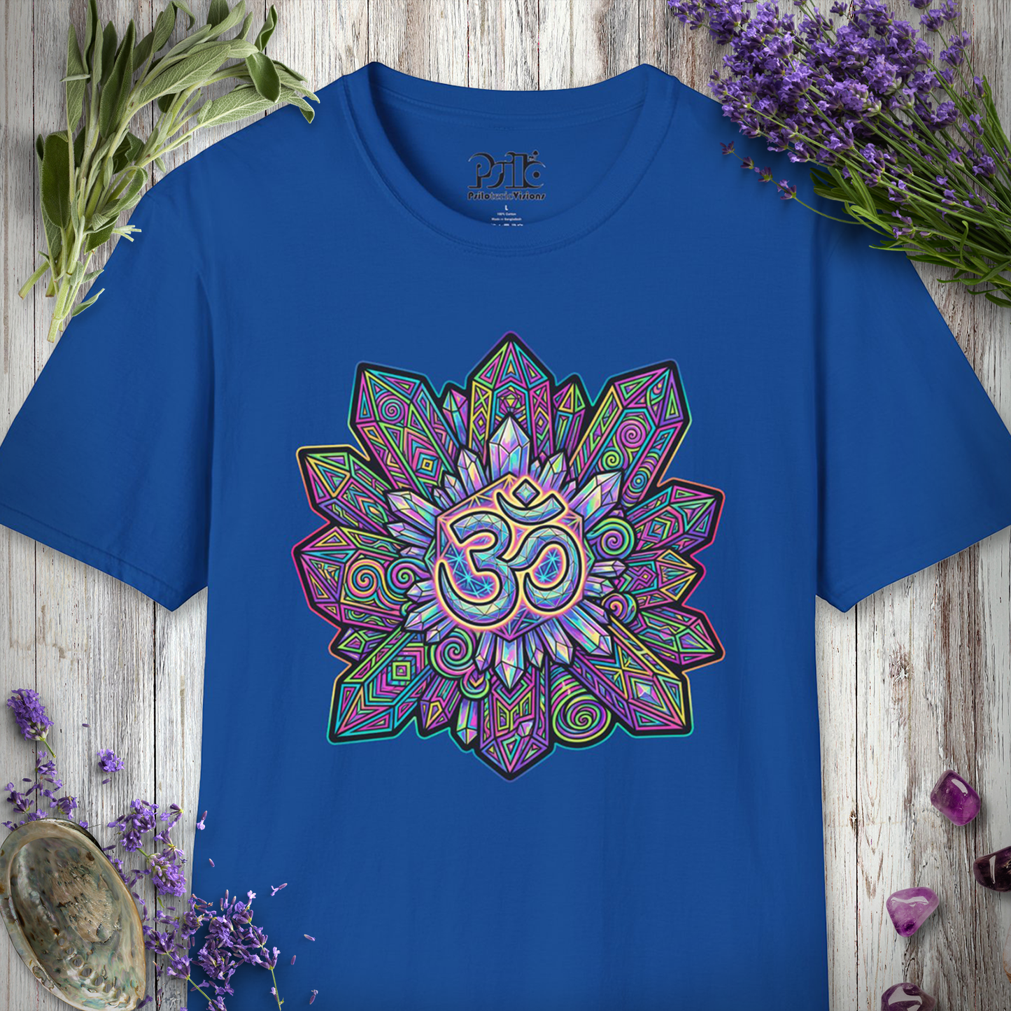 "Om Crystal Cluster" T-SHIRT