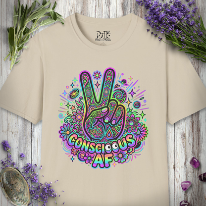 "Conscious AF Googly Peace" T-SHIRT