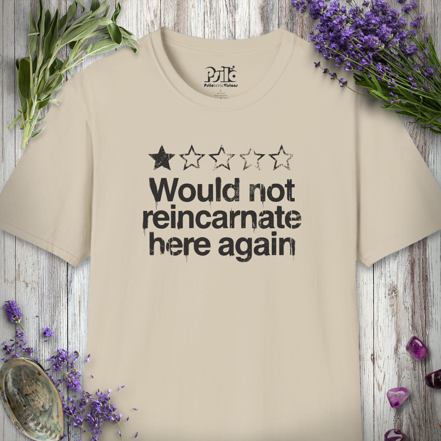 "Would NOT Reincarnate - Grunge" T-SHIRT
