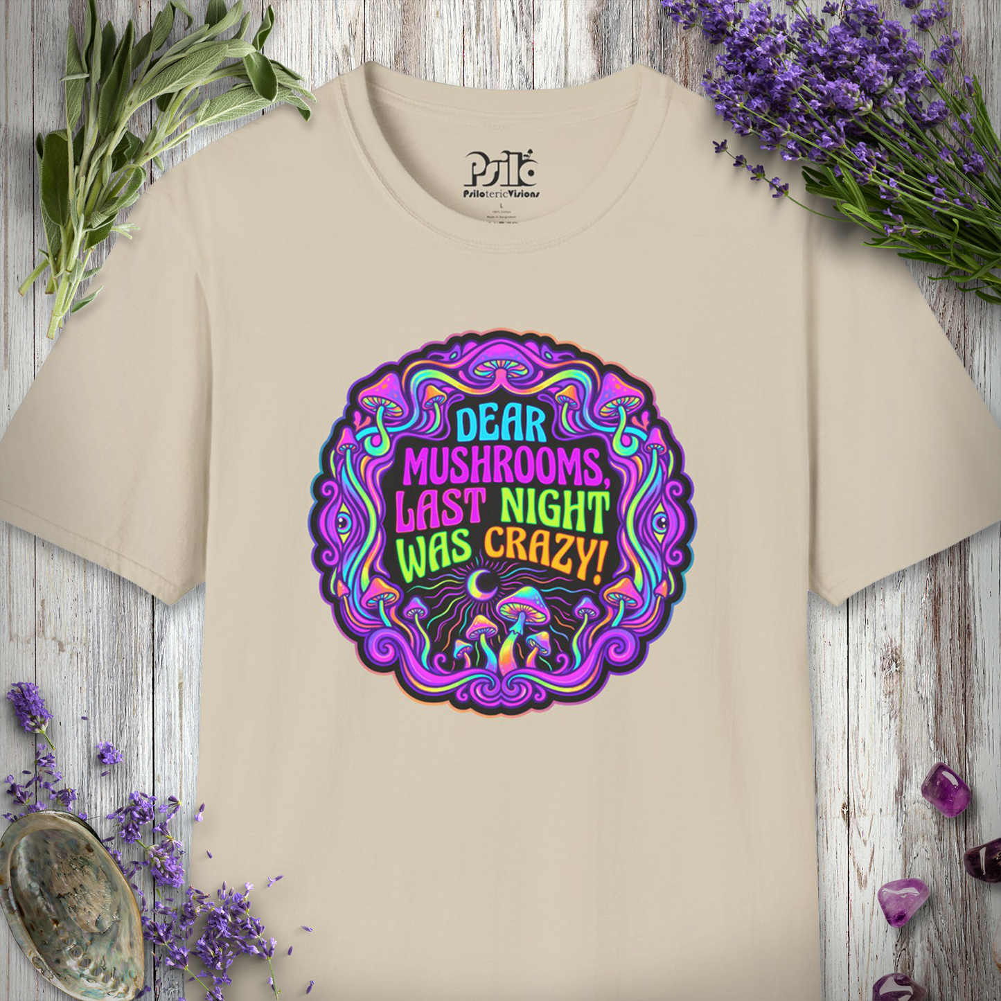 "Last Night Mushrooms" T-SHIRT