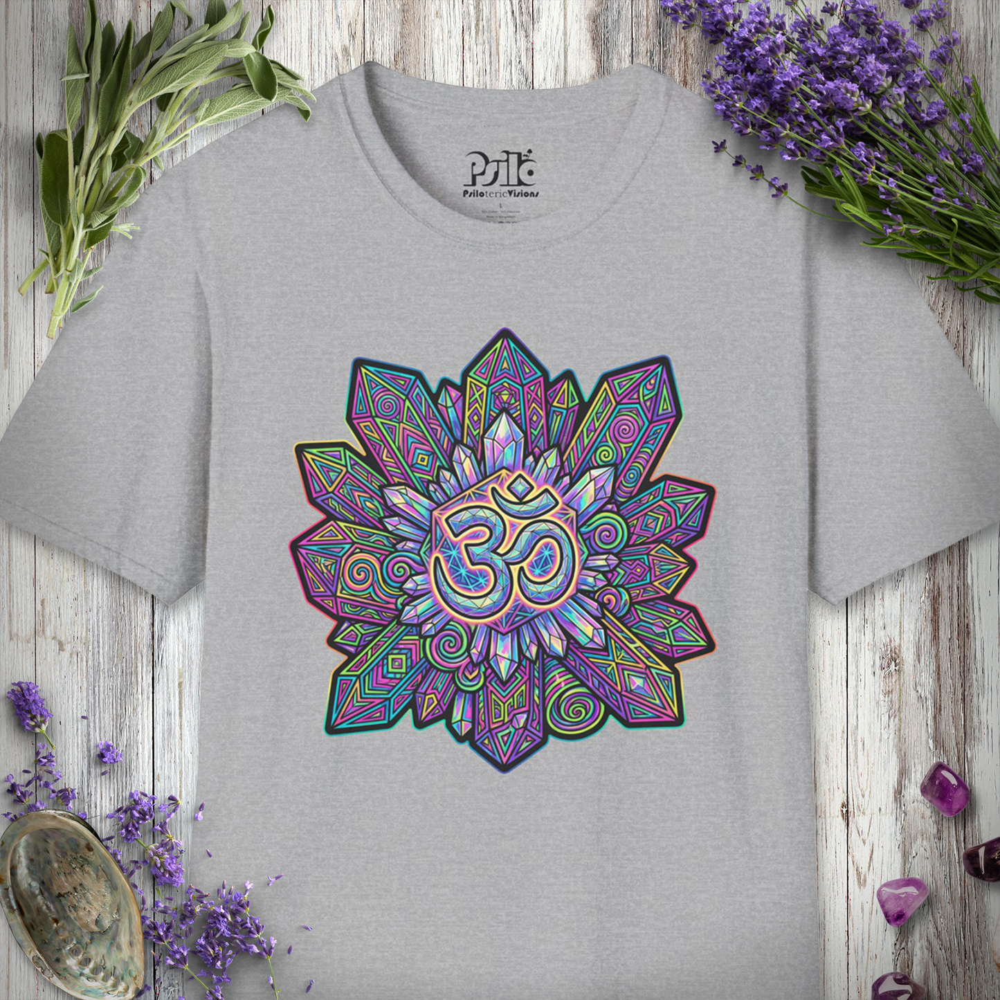 "Om Crystal Cluster" T-SHIRT