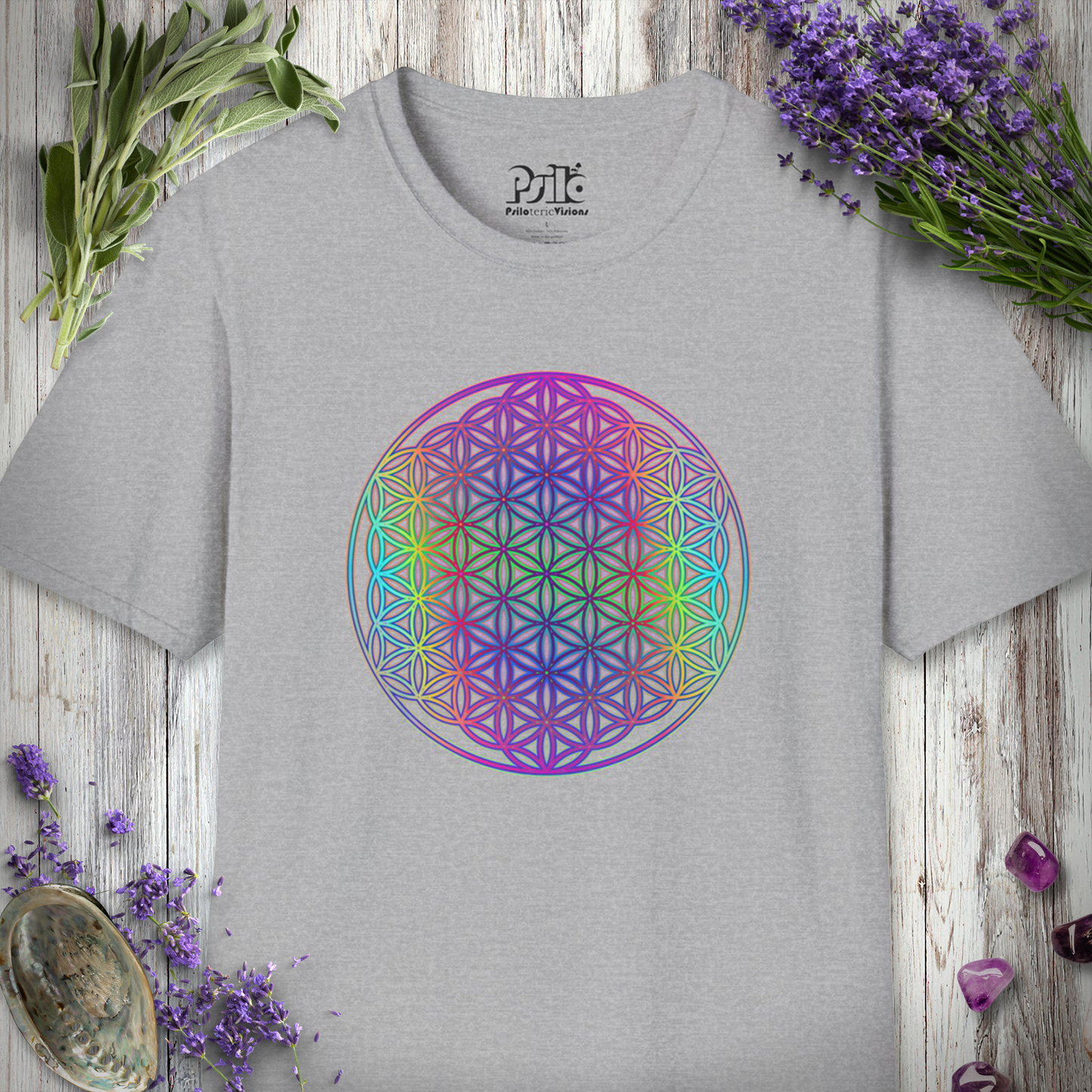 "Psy Flower of Life 48" T-SHIRT