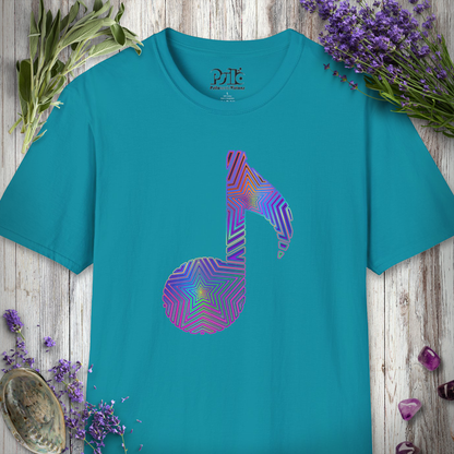 "Music Note Optical Star" T-SHIRT