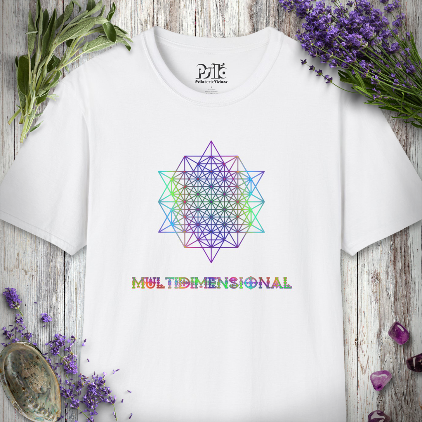 "Multidimensional 64 Tetrahedron" T-SHIRT