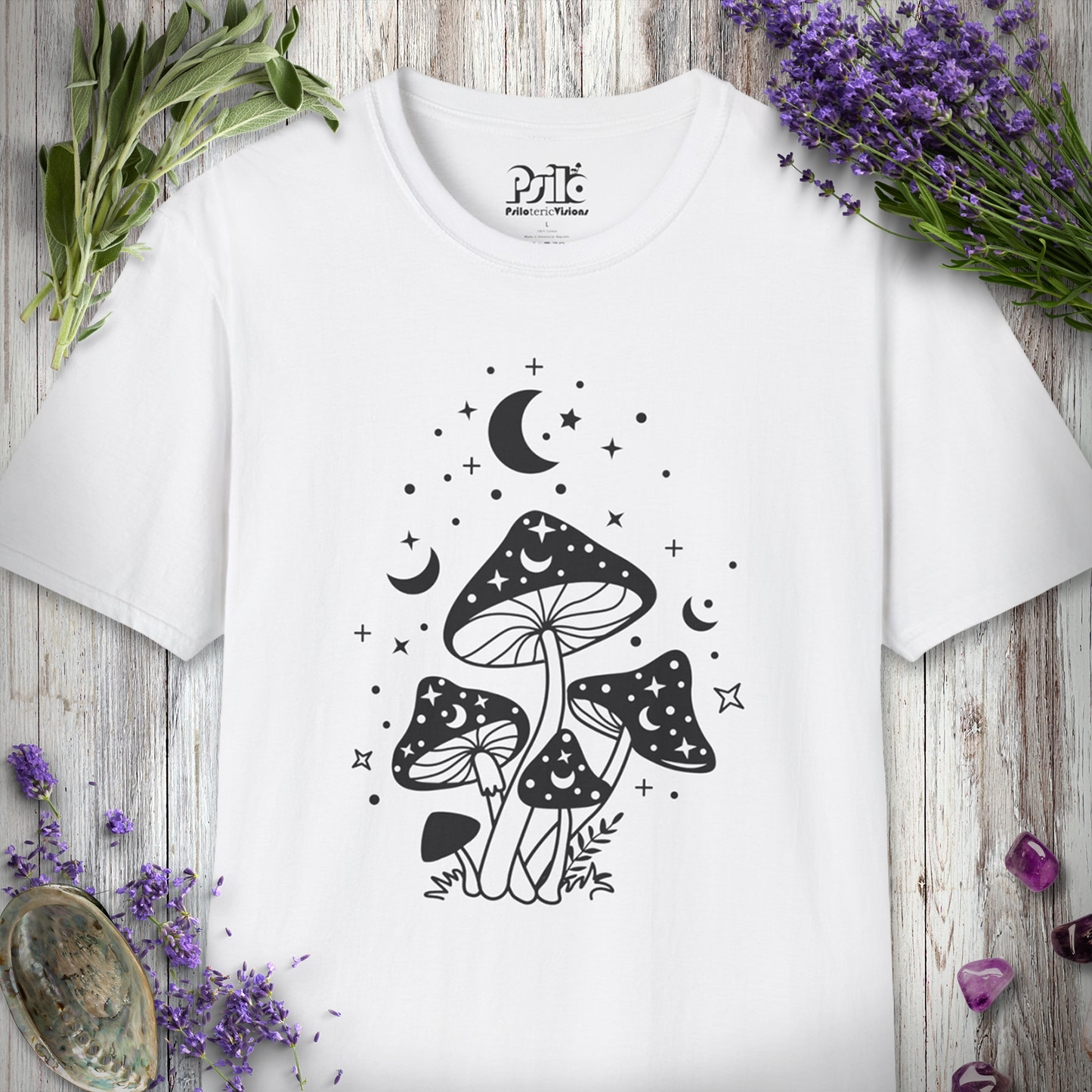 Moonlit Mushrooms T-SHIRT