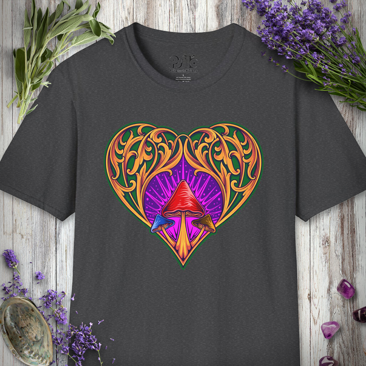 Mushroom Heart Ornament T-SHIRT