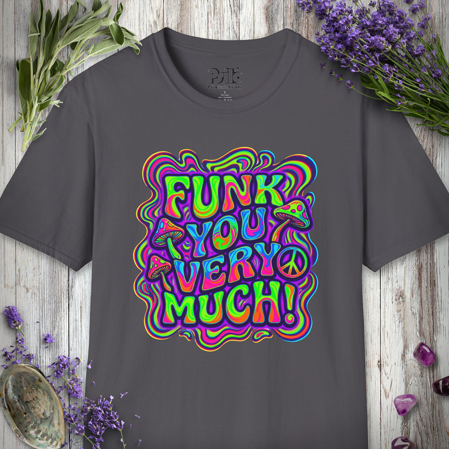 "Funk You Very Much - Neo Mushroom" T-SHIRT