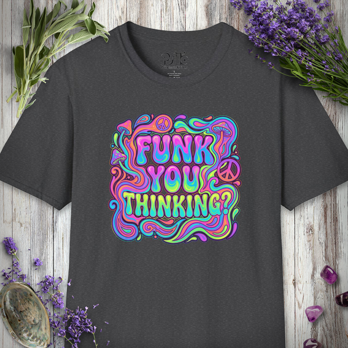 "Funk You Thinking (Pastel Neon)" T-SHIRT