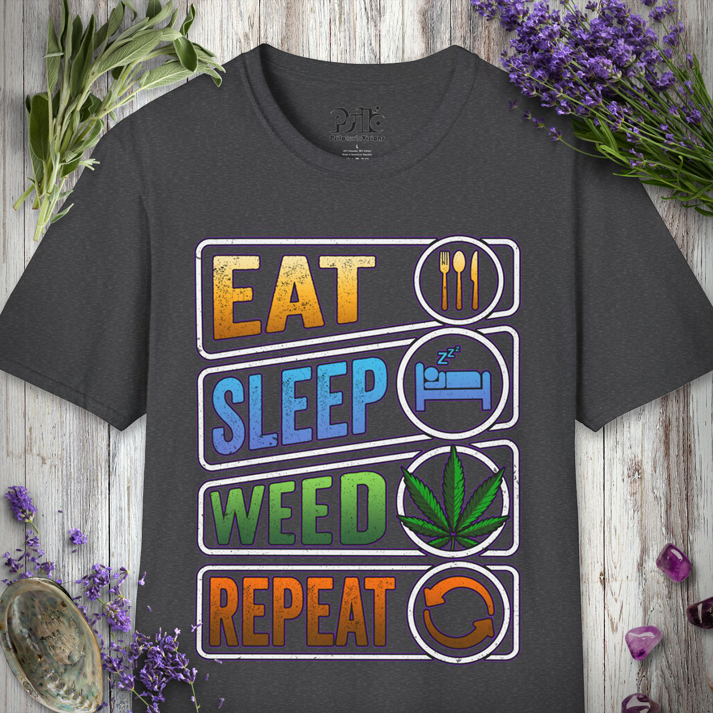 Weed Repeat T-SHIRT