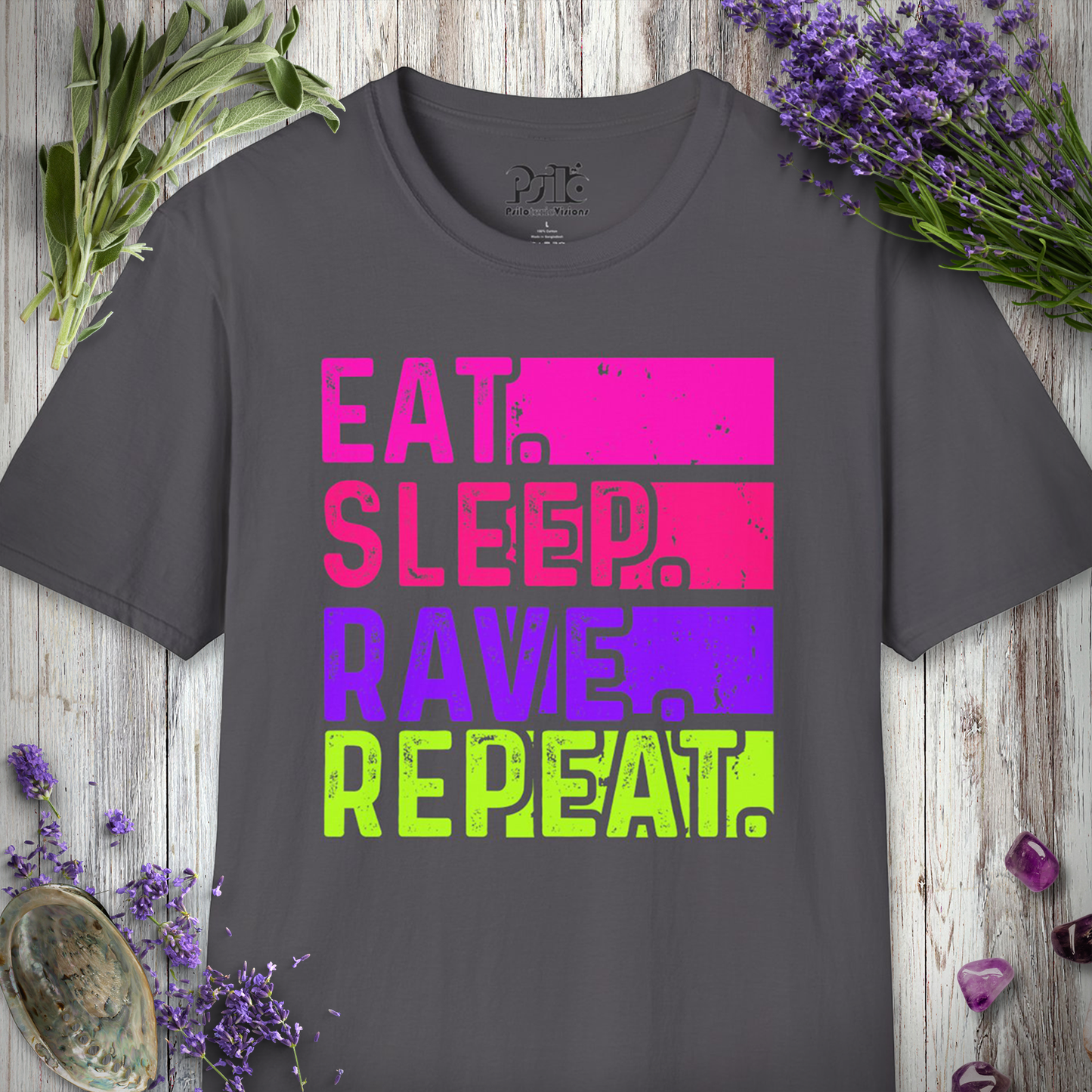 "Eat Sleep Rave Repeat Grunge" T-SHIRT