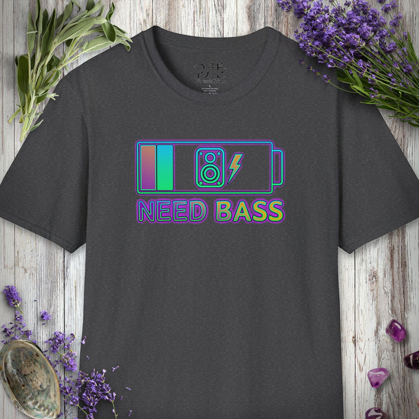 "Battery Low Need Bass" T-SHIRT