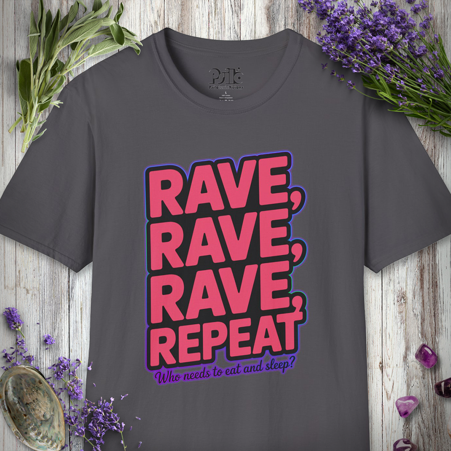 "Rave Rave Rave Repeat" T-SHIRT