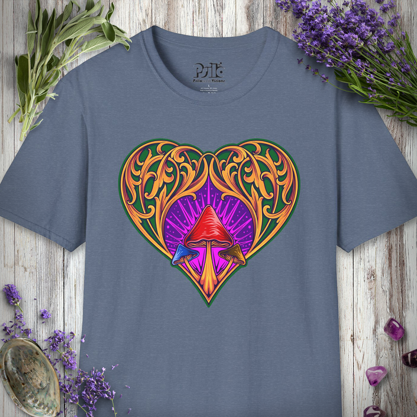 Mushroom Heart Ornament T-SHIRT