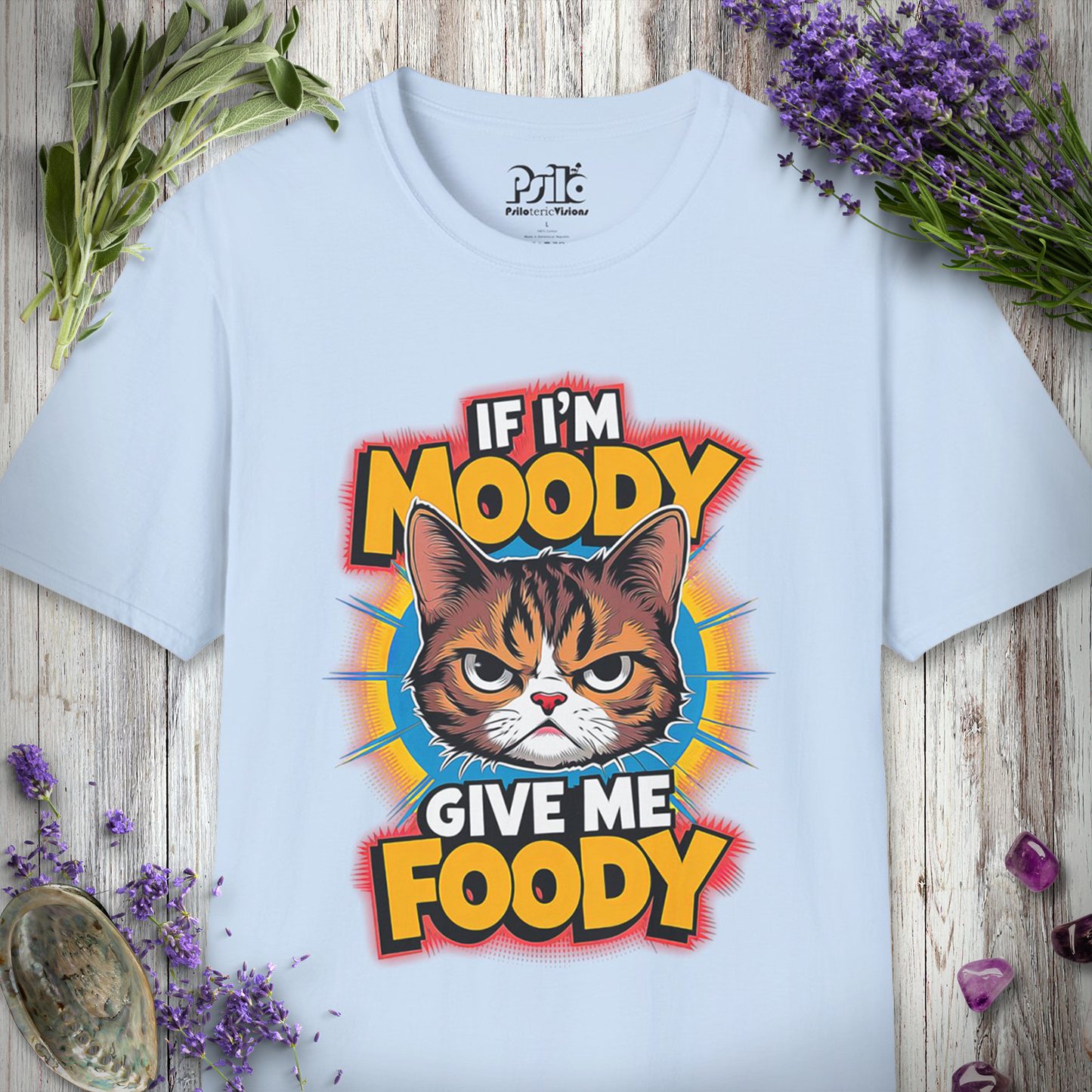 If I'm Moody Give Me Foody T-SHIRT