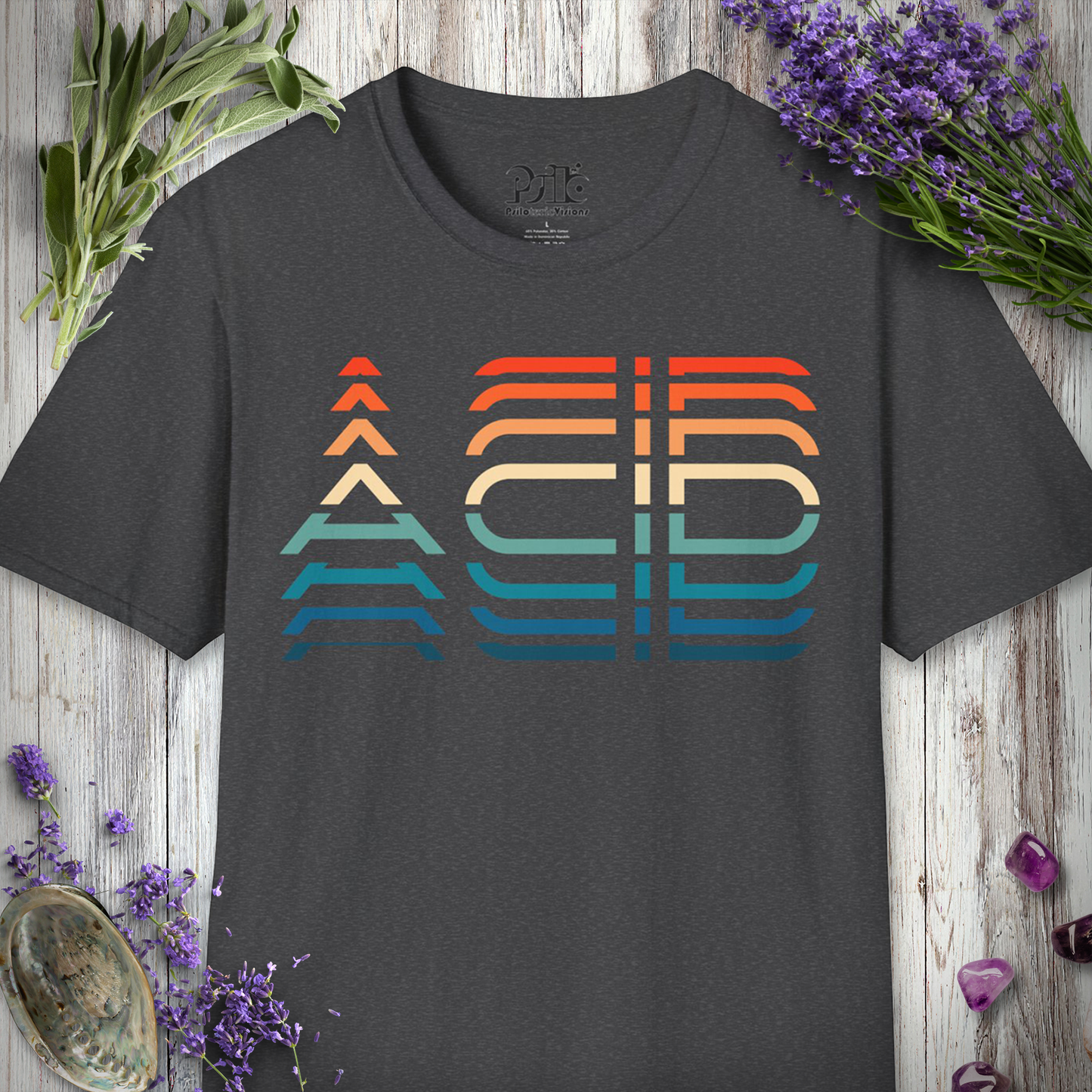 Acid Text Effect T-Shirt