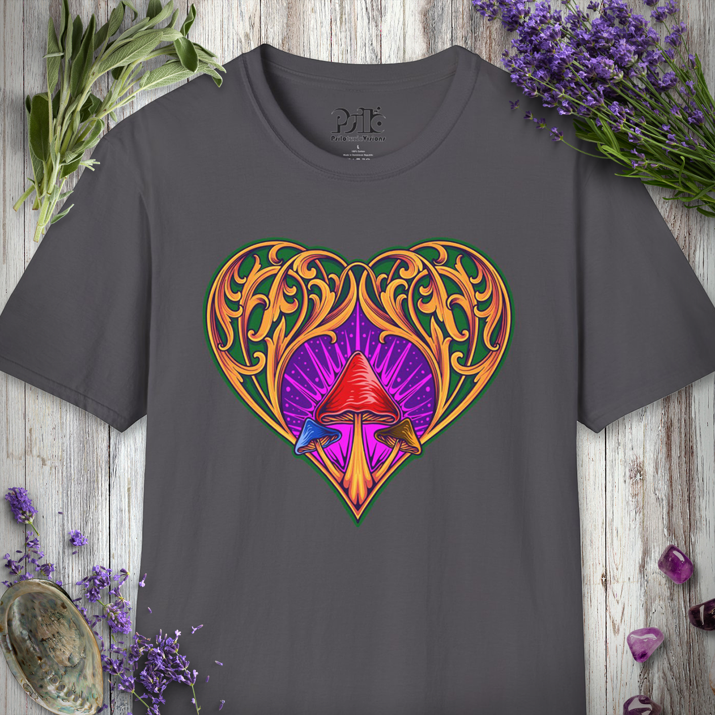 Mushroom Heart Ornament T-SHIRT