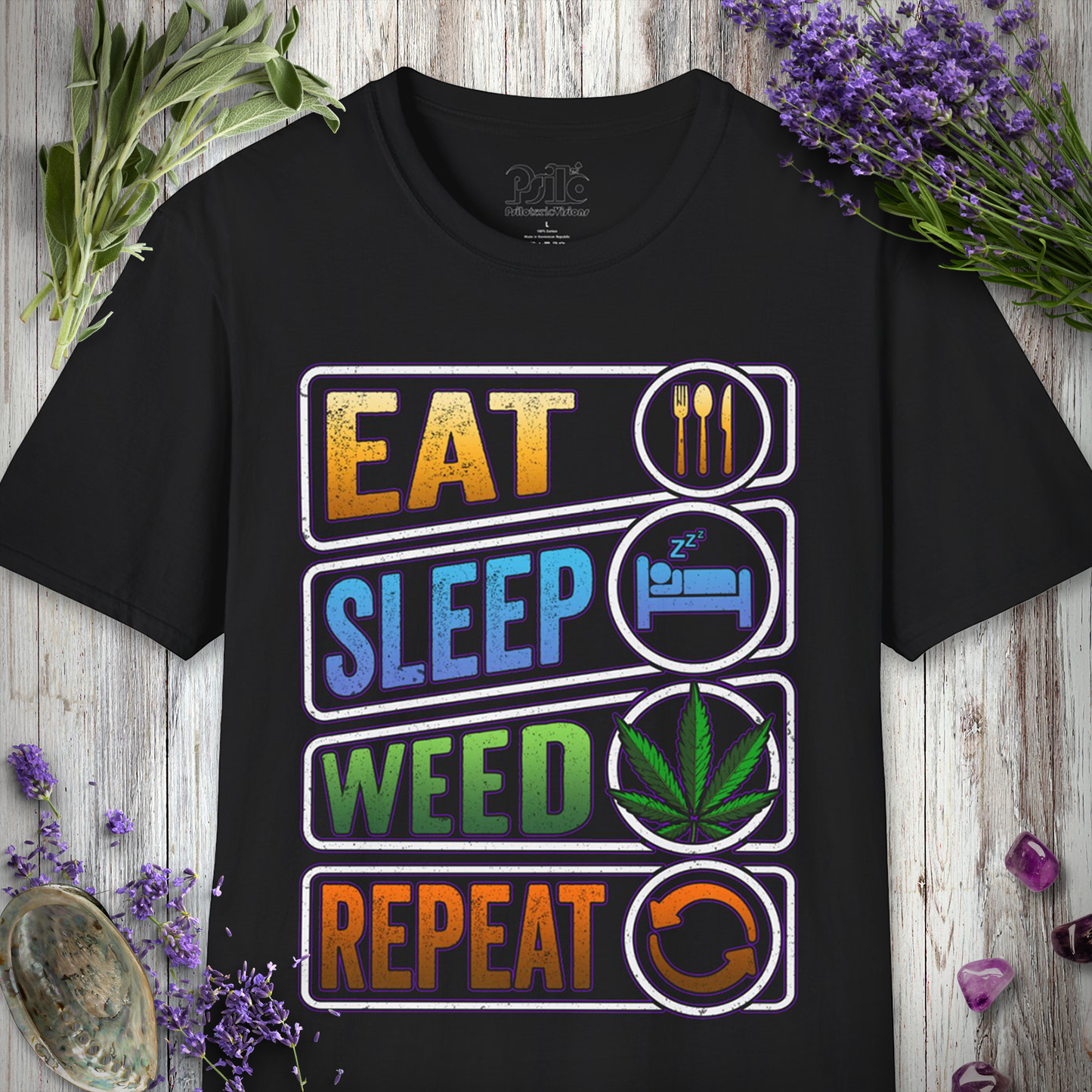 Weed Repeat T-SHIRT