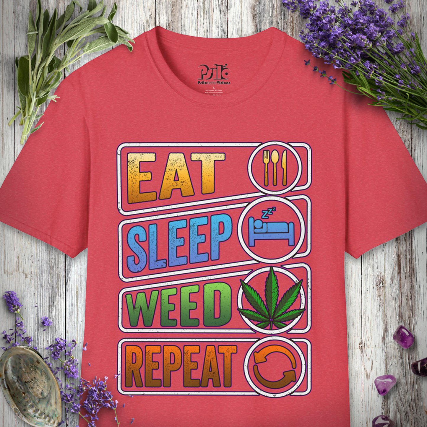 Weed Repeat T-SHIRT