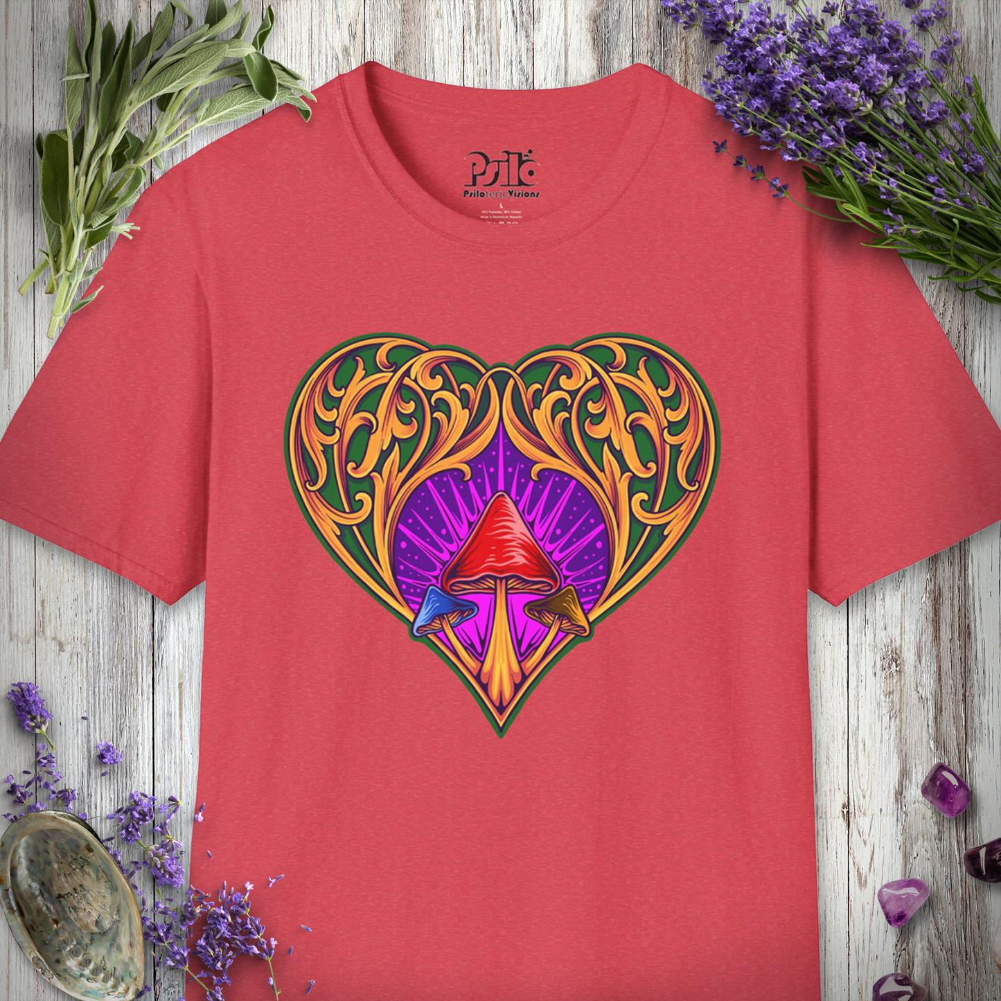 Mushroom Heart Ornament T-SHIRT