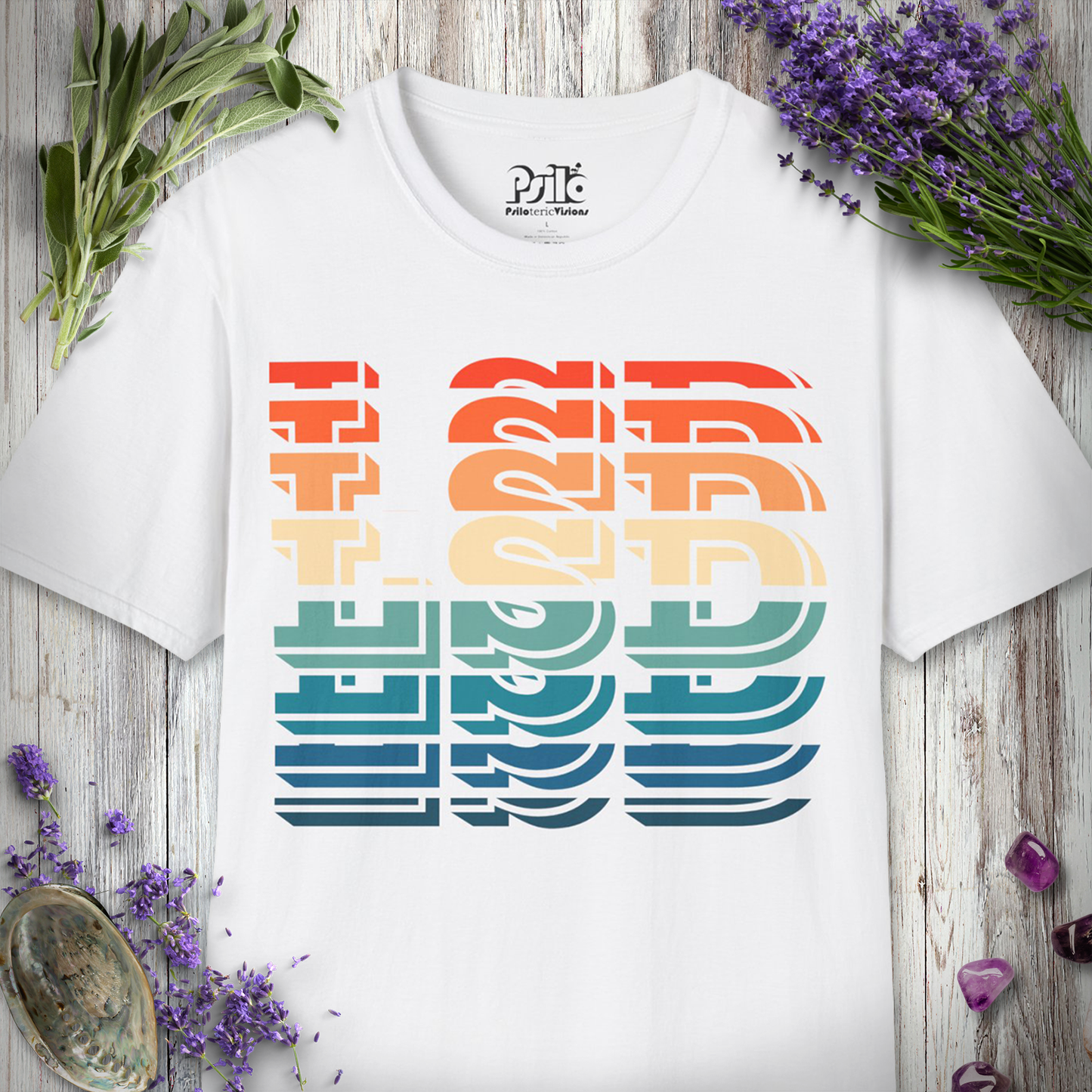 LSD Text Effect T-Shirt