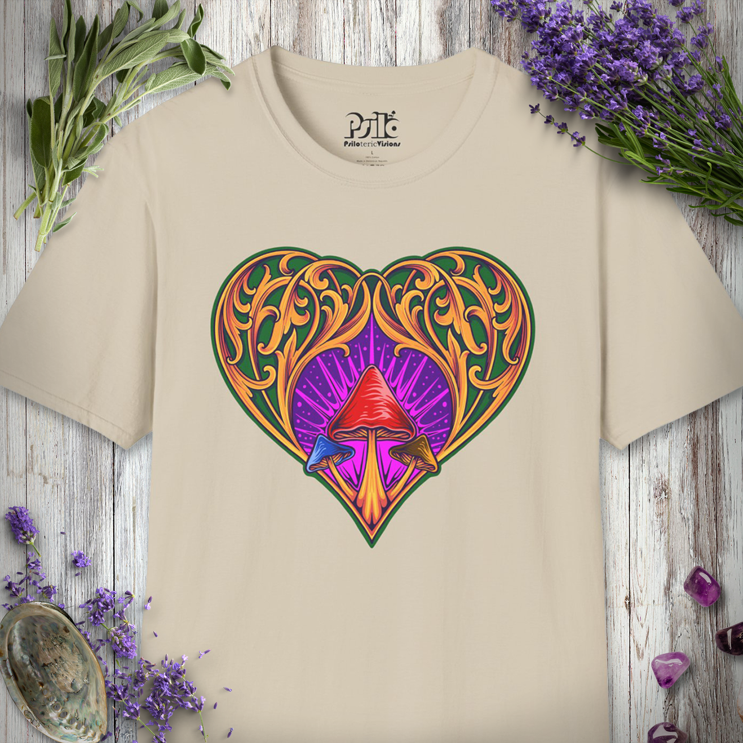 Mushroom Heart Ornament T-SHIRT