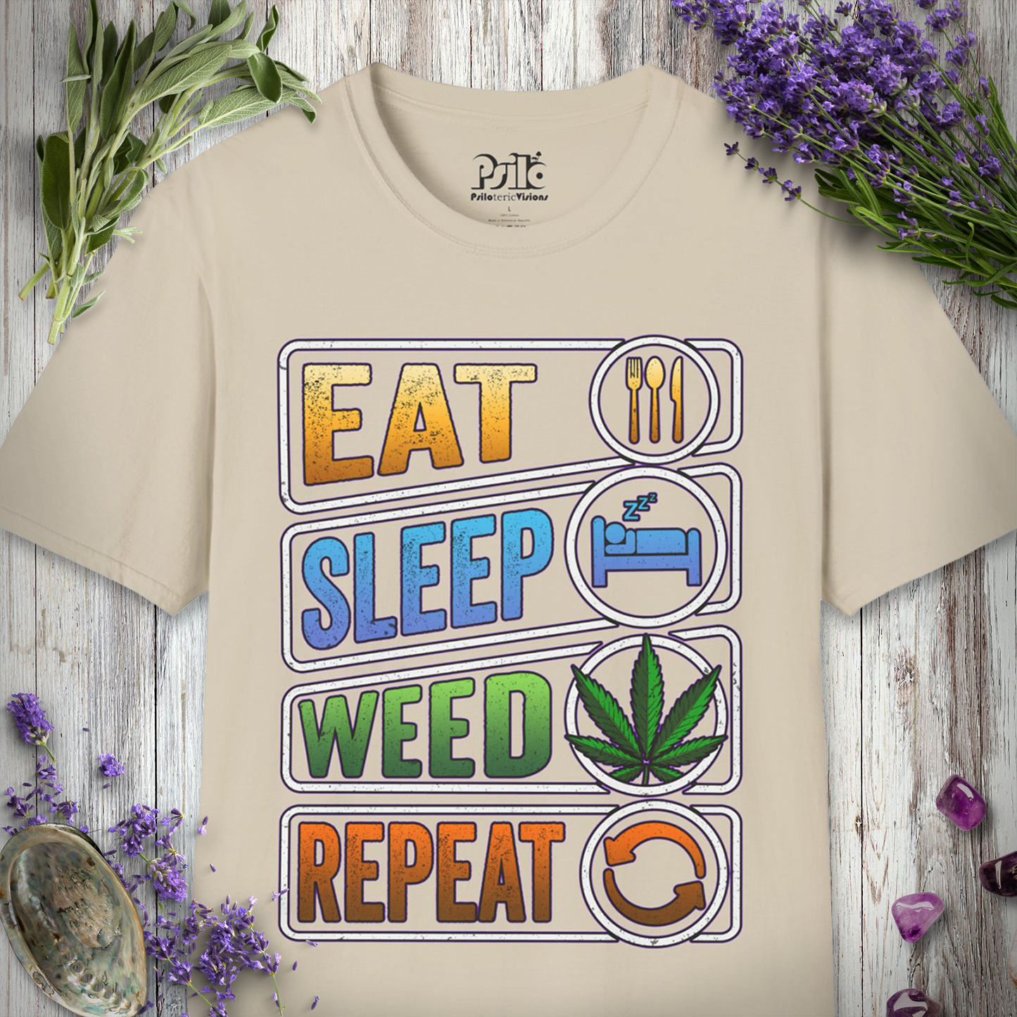 Weed Repeat T-SHIRT