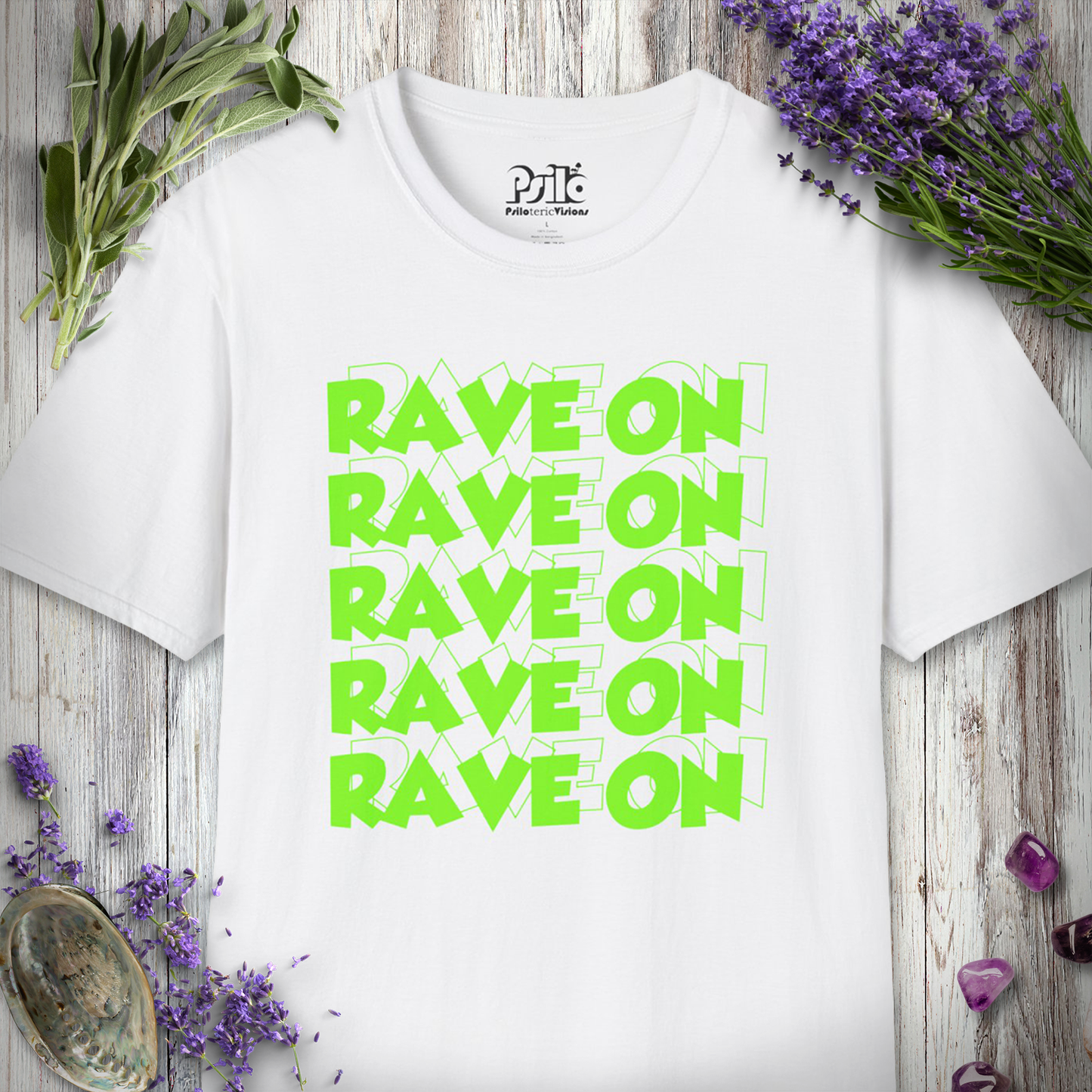 "Rave On Green" T-SHIRT
