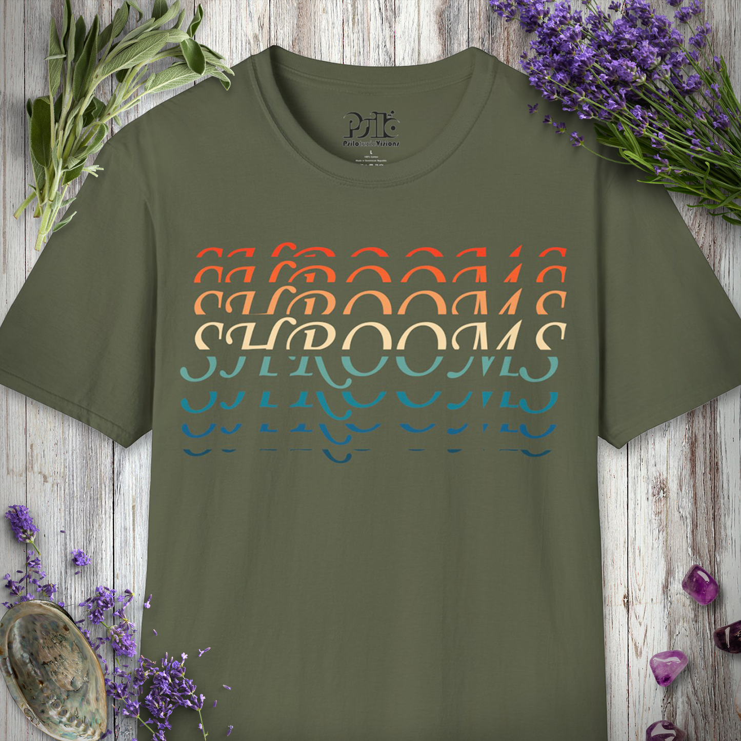 Shrooms Text Effect T-SHIRT