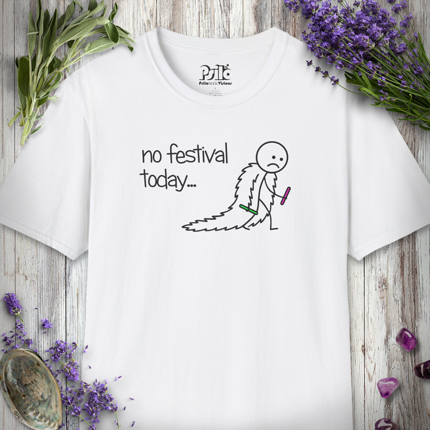"No Festival Today - Fur Coat" T-SHIRT