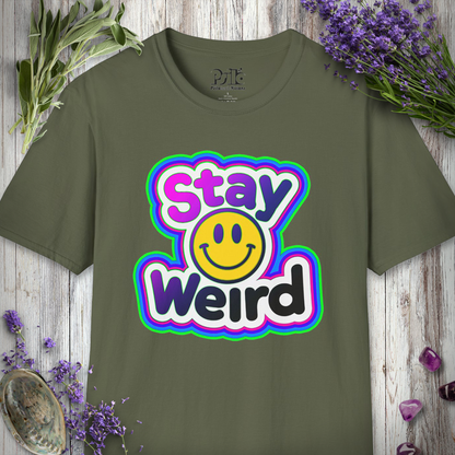 Stay Weird Smiley T-SHIRT
