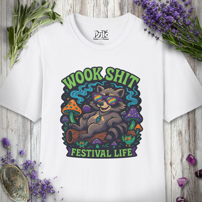 "Wook Life Raccoon" T-SHIRT