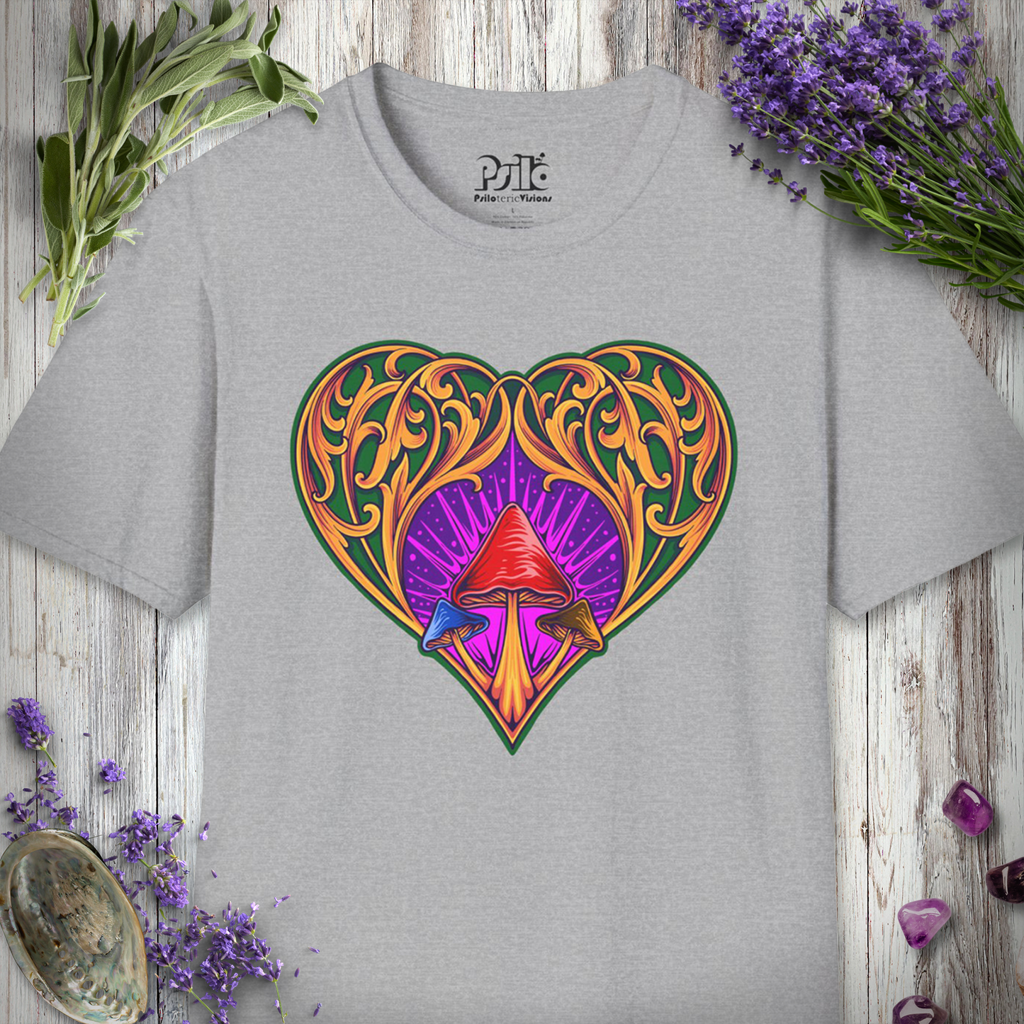 Mushroom Heart Ornament T-SHIRT