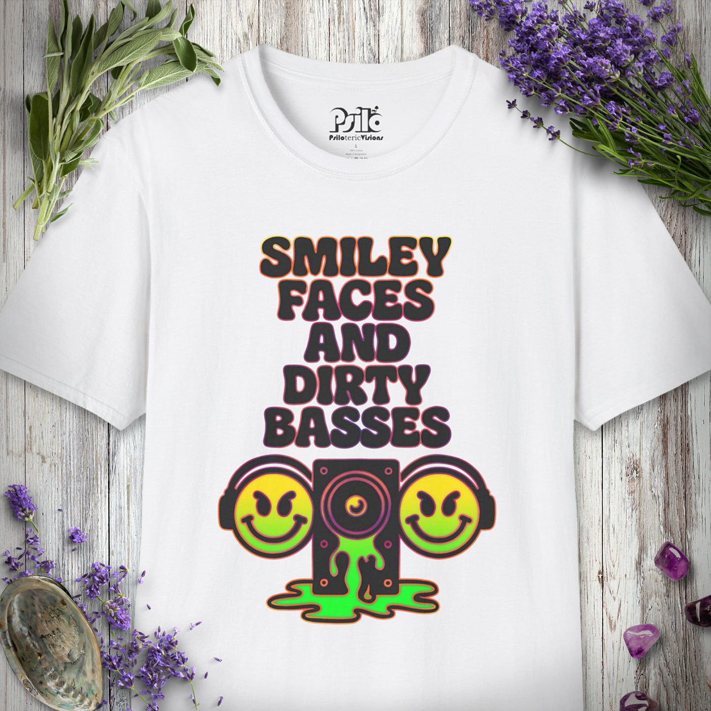 "Smiley Faces & Dirty Basses" T-SHIRT