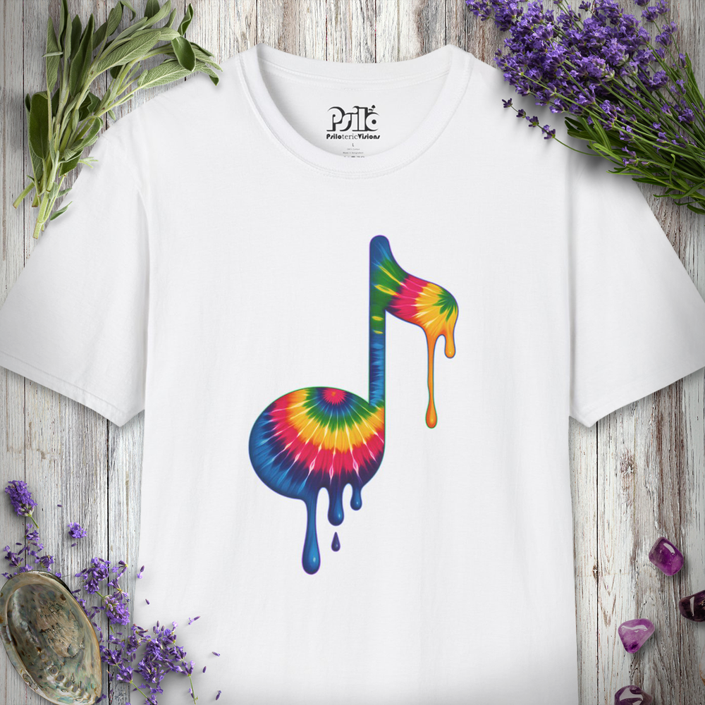 "Note the Tie-Dye" T-SHIRT