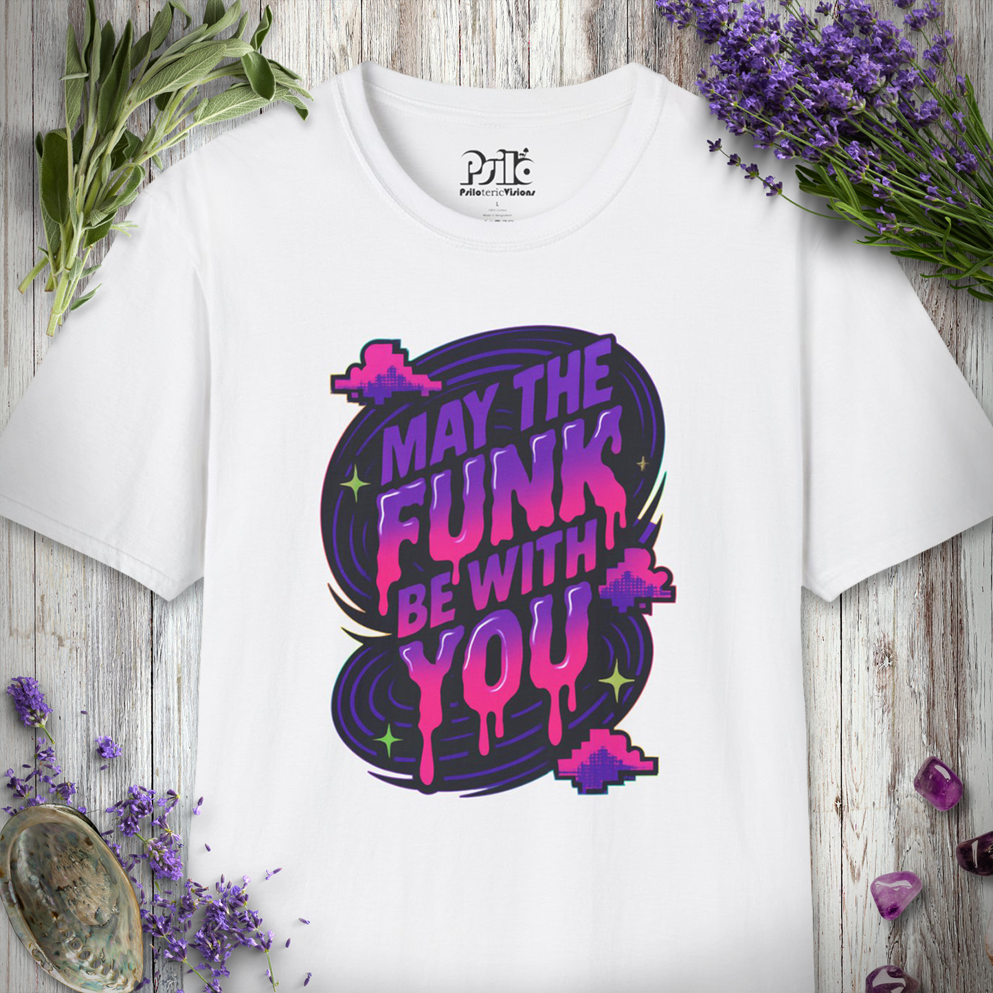 "Funk Be With You - 8 Bit Clouds" T-SHIRT