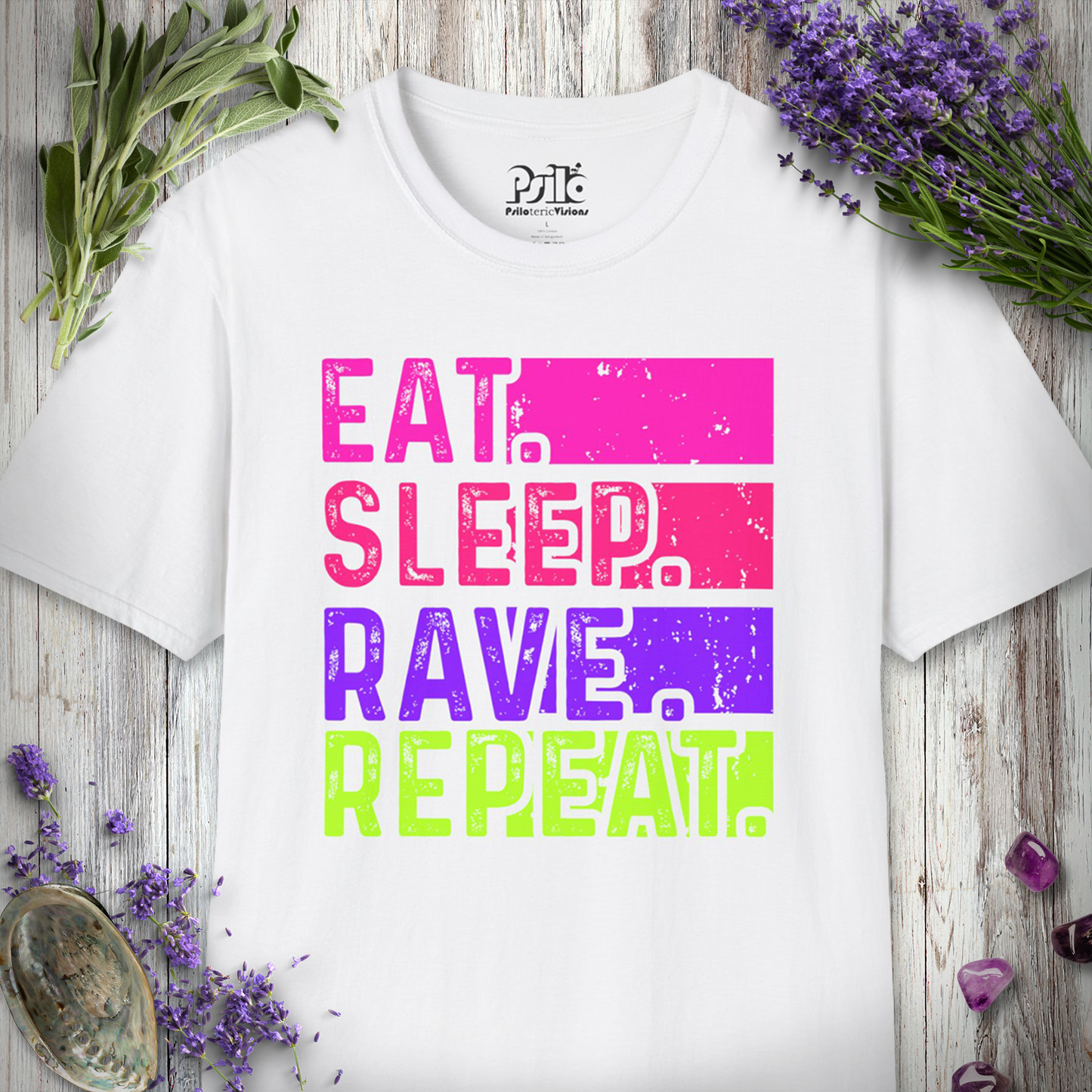 "Eat Sleep Rave Repeat Grunge" T-SHIRT
