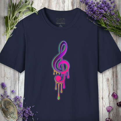 "Melting Treble Clef" T-SHIRT