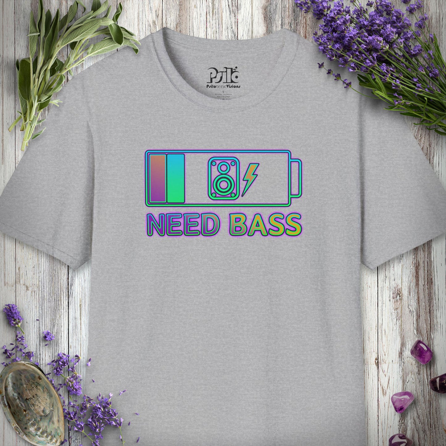 "Battery Low Need Bass" T-SHIRT