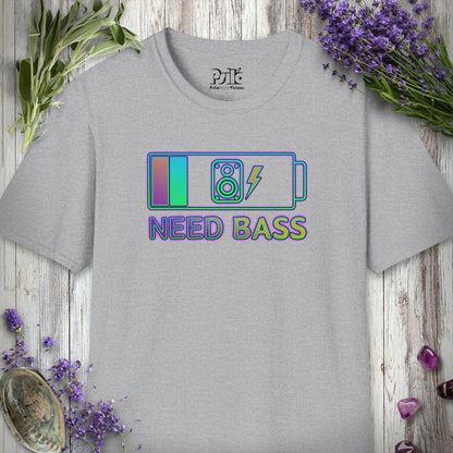 "Battery Low Need Bass" T-SHIRT