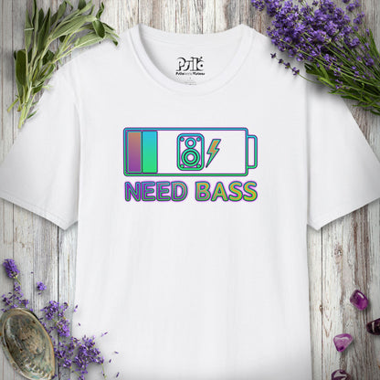 "Battery Low Need Bass" T-SHIRT