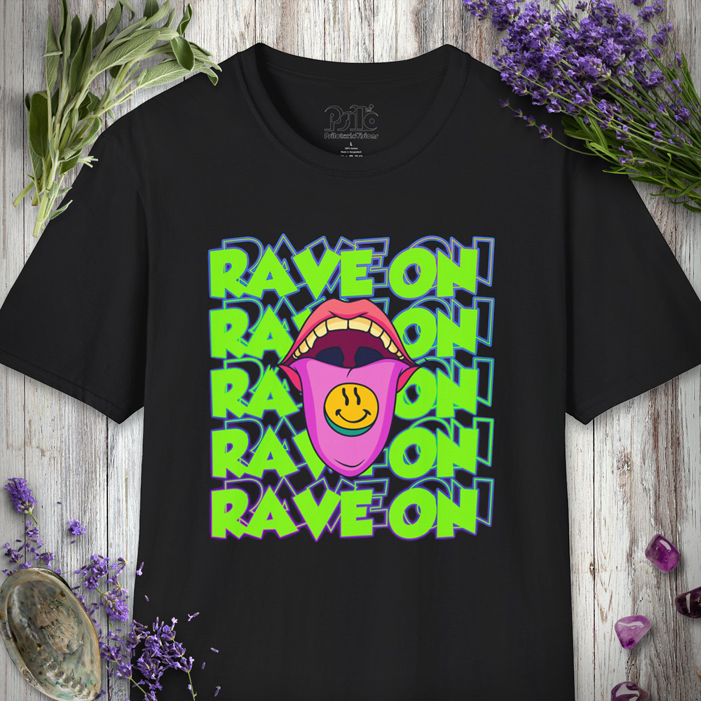 "Rave On Tongue" T-SHIRT