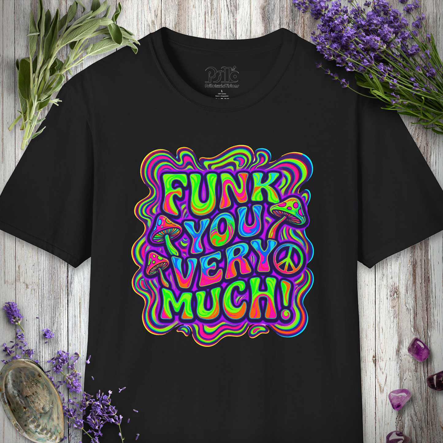 "Funk You Very Much - Neo Mushroom" T-SHIRT
