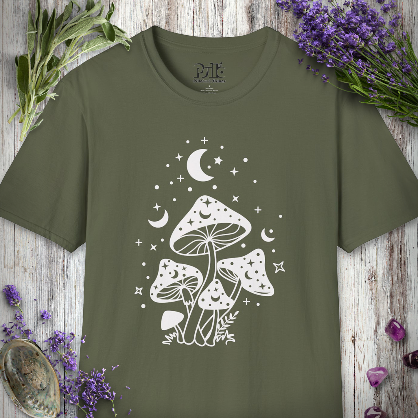 Moonlit Mushrooms T-SHIRT