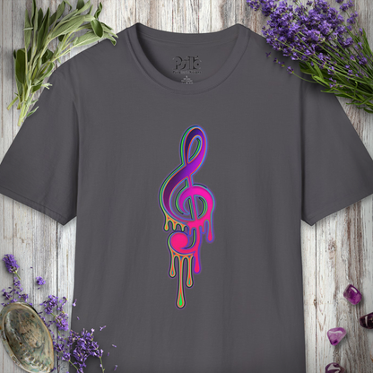 "Melting Treble Clef" T-SHIRT