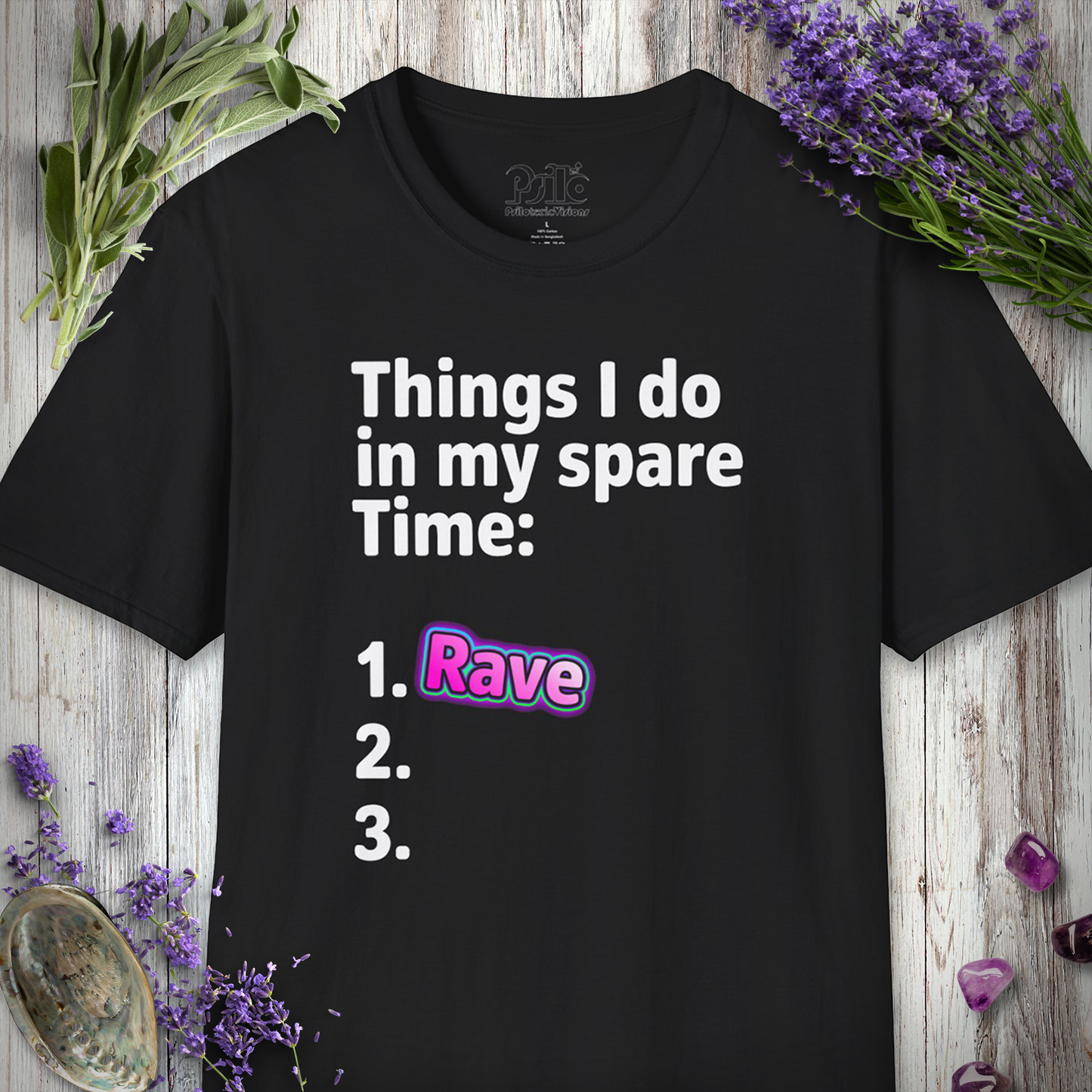 "Spare Time - Rave" T-SHIRT