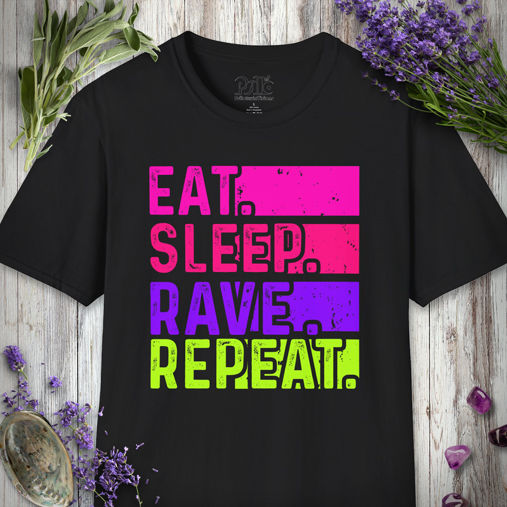 "Eat Sleep Rave Repeat Grunge" T-SHIRT
