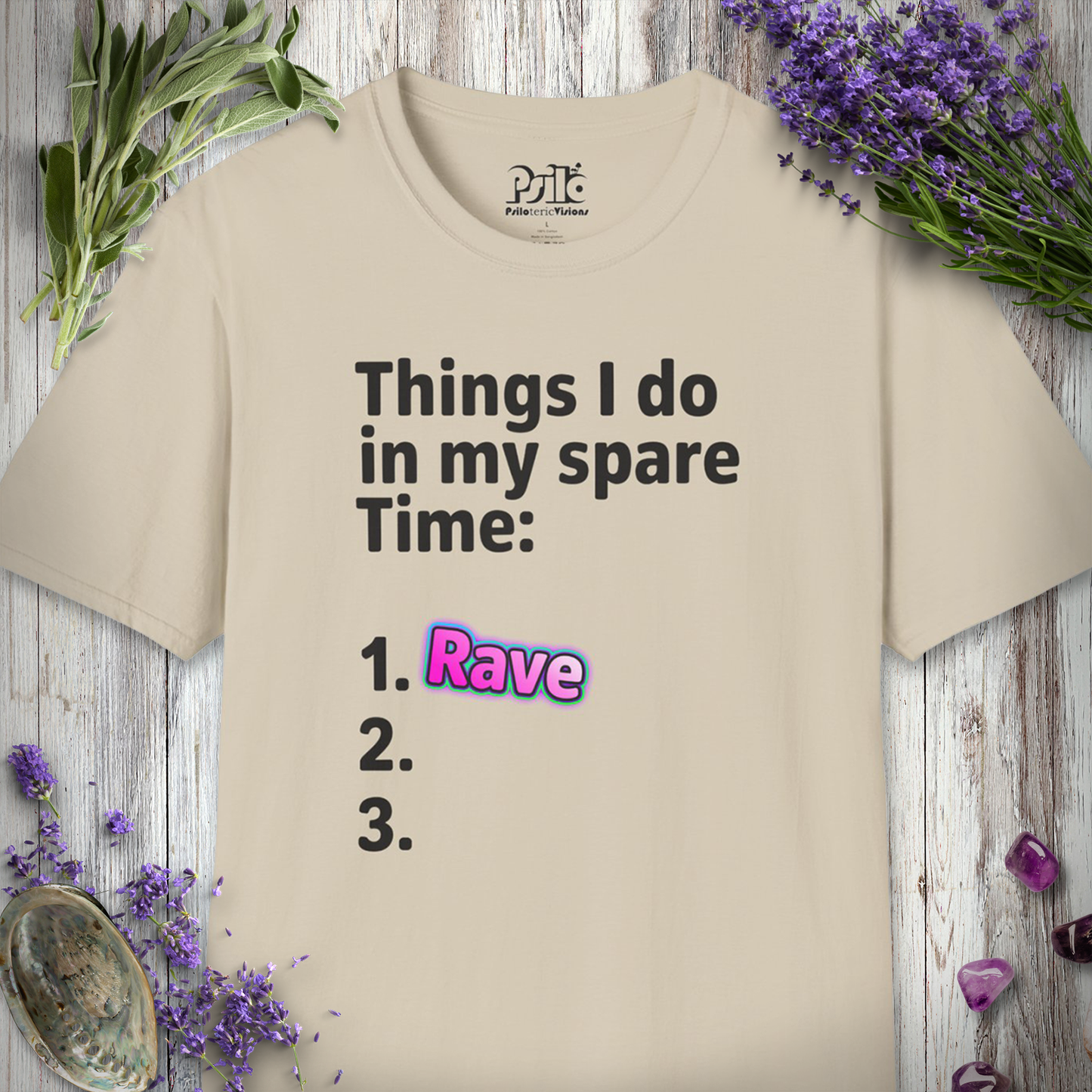 "Spare Time - Rave" T-SHIRT