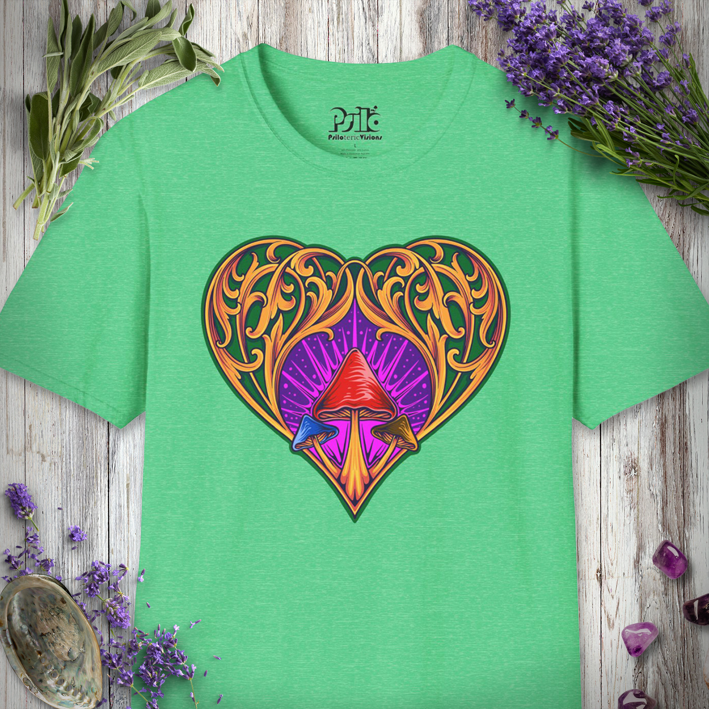 Mushroom Heart Ornament T-SHIRT