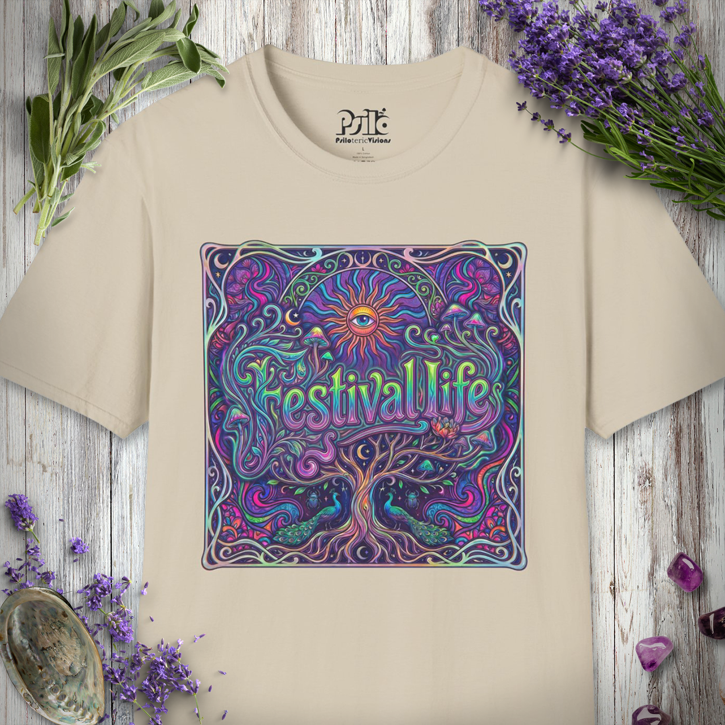 "Festival Life Art Nouveau" T-SHIRT