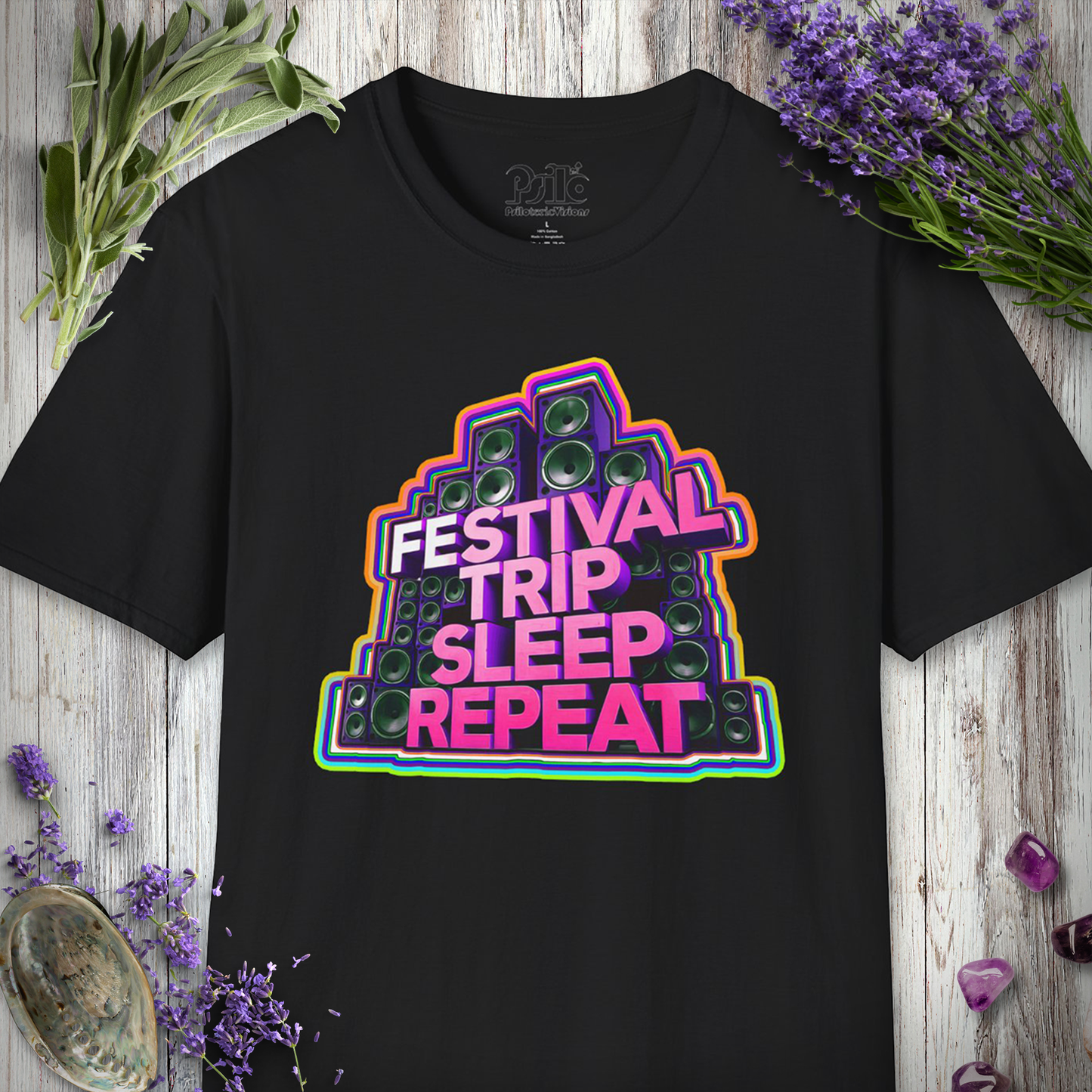 "Festival Trip Sleep Repeat" T-SHIRT